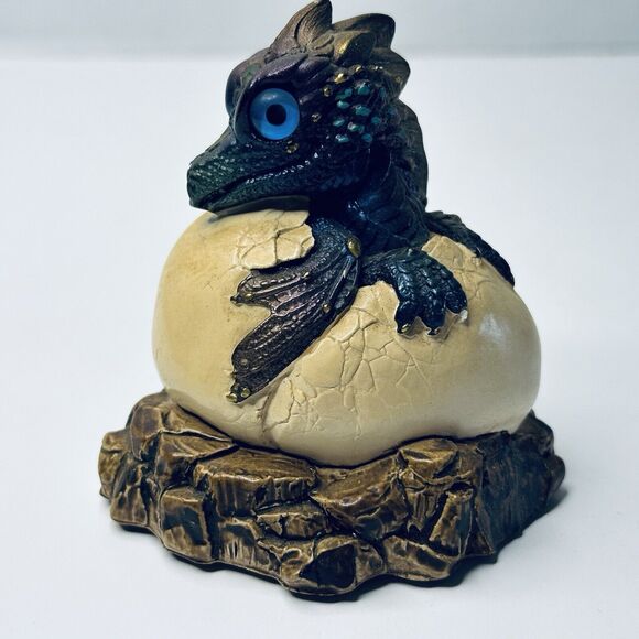 Windstone Edition Peacock Hatching Dragon Egg Pena 1984 Retired VINTAGE - Picture 7 of 11